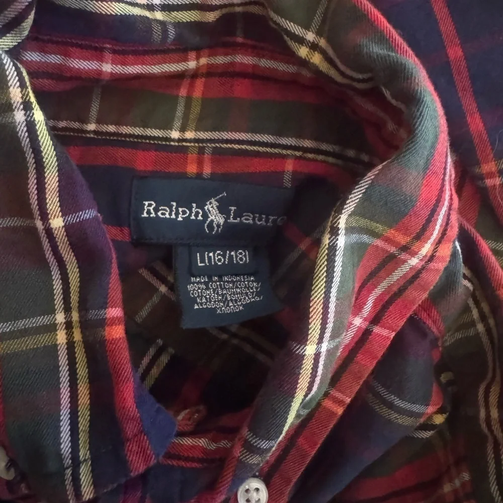 Vintage Ralph Lauren Flannel Big Kid Shirt